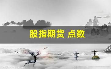 股指期货 点数(股指期货 点数怎么计算)_https://www.gfdzclz.com_深交所_第1张